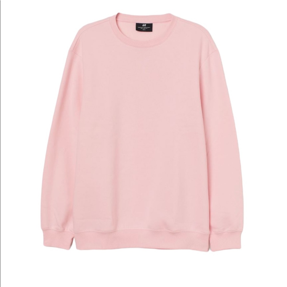 H&M Light Pink Relaxed Fit Sweatshirt